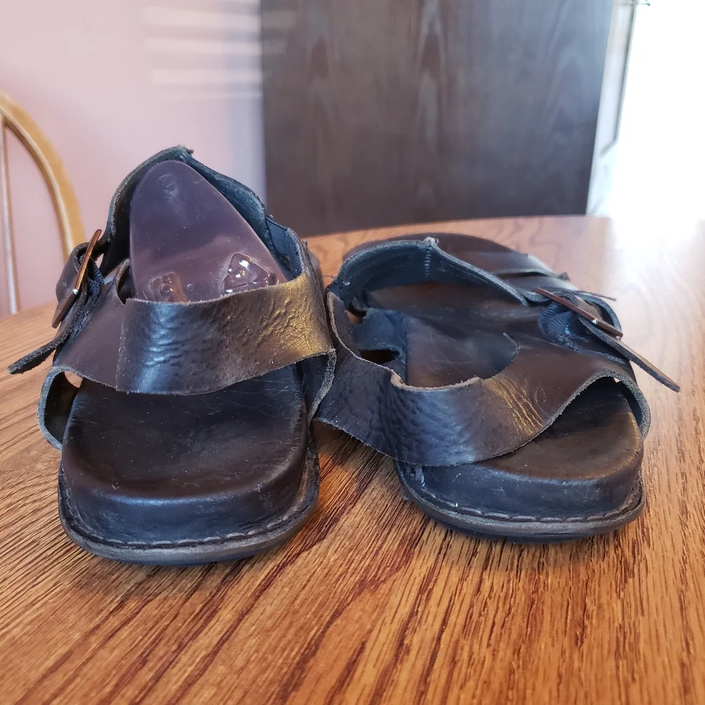 Keen Black Leather Fisherman Sandals Gladiator Comfort 10.5